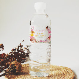 Fairy Girl Birthday Party Water Flasche Label Wasserflaschenetikett