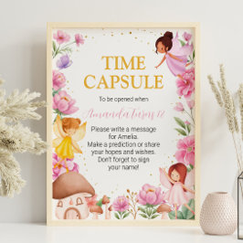 Fairy Girl Birthday Time Kapselunterschrift Poster