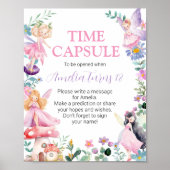 Fairy Girl Birthday Time Kapselunterschrift Poster (Vorne)