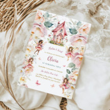 Fairy Girl Birthday Whimsical Verzauberte Floral