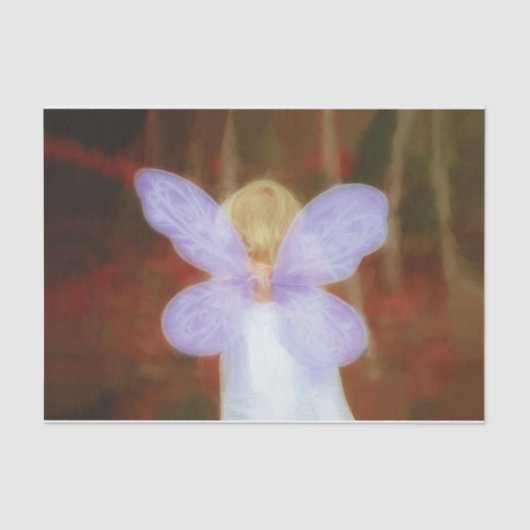 Fairy Girl Fall Woodland Forest Decoupage Seidenpapier (Vorderseite)