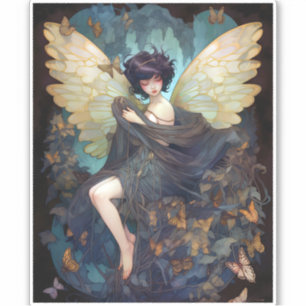 Fairy Girl Fantasy Art Aufkleber