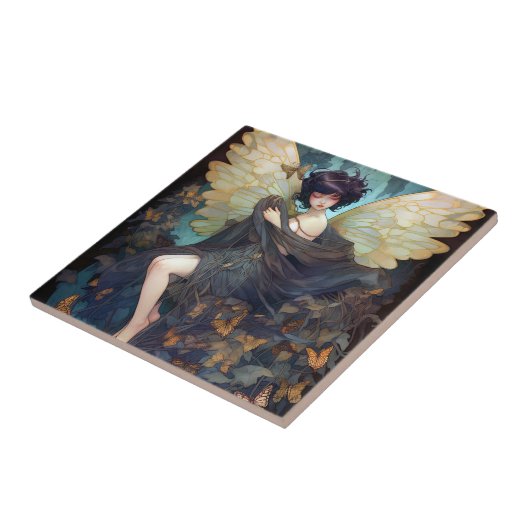 Fairy Girl Fantasy Art Fliese (Seite)