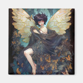 Fairy Girl Fantasy Art Magnet (Vorne)