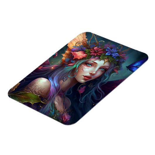 Fairy Girl Fantasy Art Magnet (Linke Seite)