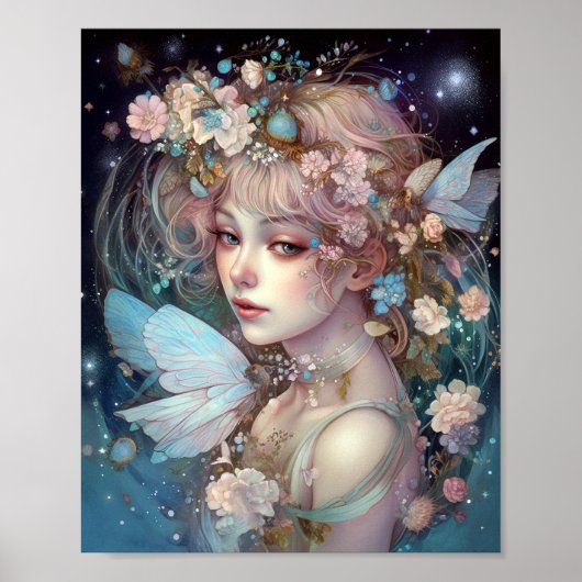 Fairy Girl Fantasy Art Poster (Vorne)