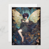 Fairy Girl Fantasy Art Postkarte (Vorne/Hinten)