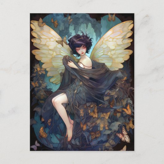 Fairy Girl Fantasy Art Postkarte (Vorderseite)