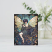 Fairy Girl Fantasy Art Postkarte (Stehend Vorderseite)