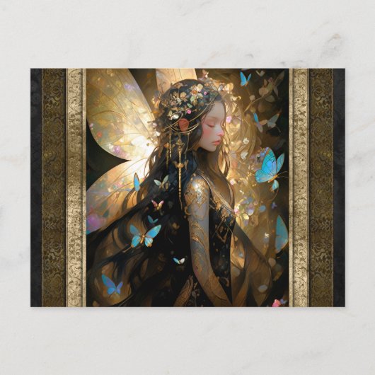 Fairy Girl Fantasy Art Postkarte (Vorderseite)