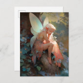 Fairy Girl Fantasy Art Postkarte (Vorne/Hinten)