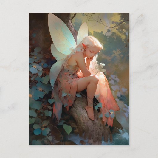Fairy Girl Fantasy Art Postkarte (Vorderseite)
