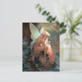 Fairy Girl Fantasy Art Postkarte (Stehend Vorderseite)