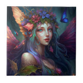 Fairy Girl Fantasy Keramik Tile Fliese (Vorderseite)