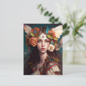 Fairy Girl Fantasy Postcard Postkarte (Stehend Vorderseite)
