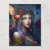 Fairy Girl Fantasy Postcard Postkarte (Vorderseite)
