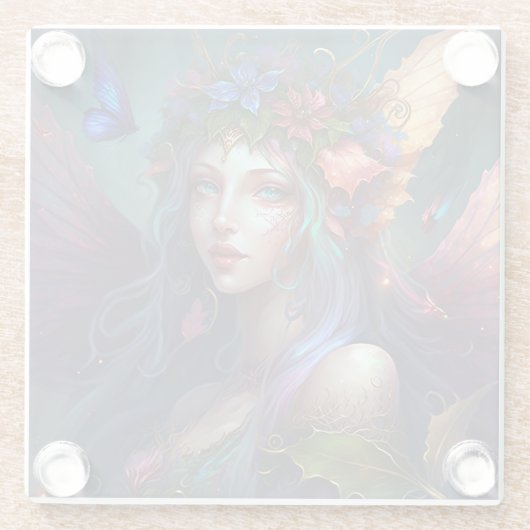 Fairy Girl Fantasy Untersetzer (Rückseite)