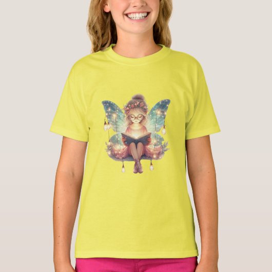 Fairy Girl Lieben Lesen T - Shirt (Vorderseite)