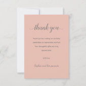 Fairy Girl Magical Teapot Rainbow Foto Geburtstag Dankeskarte (Rückseite)