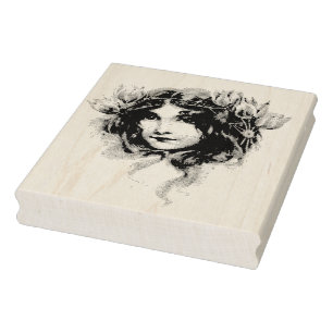 Fairy Girl Sinti und Roma Vintag Rubber Briefmarke Gummistempel