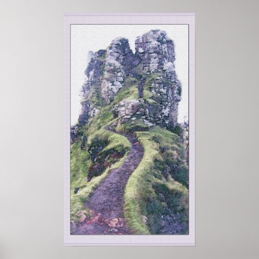 Fairy Glen Castle Scotland Poster (Vorne)
