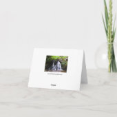 Fairy Glen Wasserfall, Rosemarkie Grußkarte Karte (Rückseite)