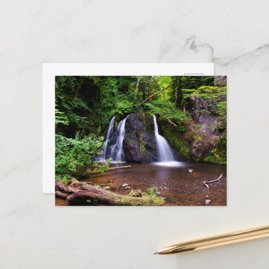Fairy Glen Wasserfall, Rosemarkie Postcard Postkarte (Vorderseite/Rückseite Beispiel)