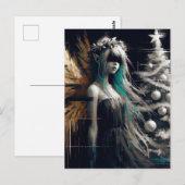 Fairy Glitch Christmas Postkarte (Vorne/Hinten)