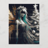 Fairy Glitch Christmas Postkarte (Vorderseite)