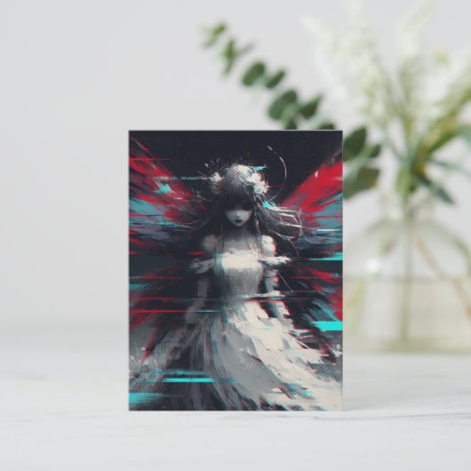Fairy Glitch Postkarte (Stehend Vorderseite)
