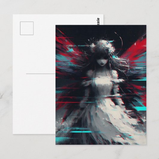 Fairy Glitch Postkarte (Vorne/Hinten)