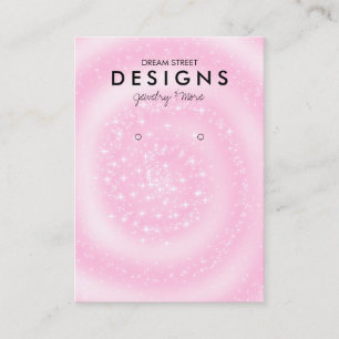 Fairy Glitter Instagram Ohrring Displaykarte Visitenkarte