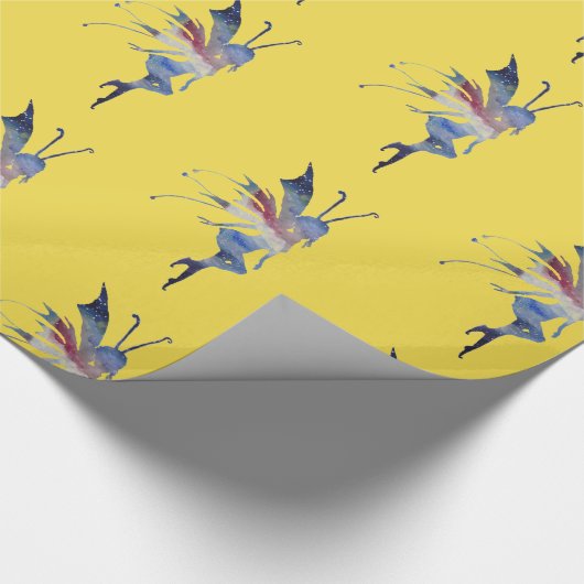 Fairy Glossy Wrapping Paper, 30 in x 2 ft Geschenkpapier (Ecke)