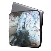 Fairy Glow Aquamarin Laptopschutzhülle (Vorderseite Links)