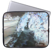 Fairy Glow Aquamarin Laptopschutzhülle (Vorderseite)