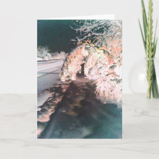 Fairy Glow Orange Grußkarte Karte (Vorderseite)