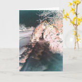 Fairy Glow Orange Grußkarte Karte (Gelbe Blume)