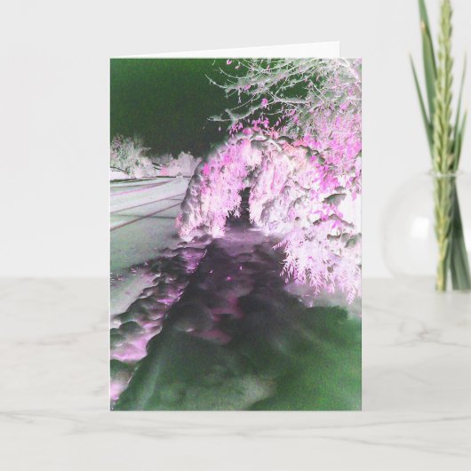 Fairy Glow Pink Grußkarte Karte (Vorderseite)