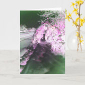 Fairy Glow Pink Grußkarte Karte (Gelbe Blume)