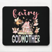 Fairy Godmother Magical Floral Funny Birthday Girl Mousepad (Vorne)