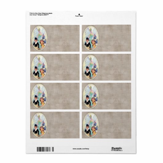 Fairy Godmutter Avery Label (Vorne)