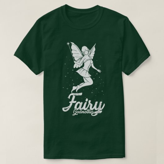 Fairy Godmutter Blume Magical Wand Fantasy T-Shirt (Design vorne)