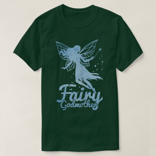Fairy Godmutter Magic Wand Fantasy T-Shirt (Design vorne)