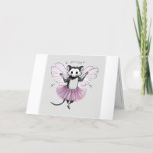 Fairy Godmutter Opossum Card