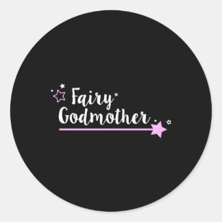 Fairy Godmutter Wand Star Zauberfantasie Runder Aufkleber