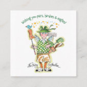 Fairy Golfmutter Business Card Quadratische Visitenkarte (Vorderseite)