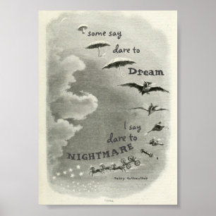 Fairy GothMutter Dare to Nightmare 5 x 7 Druck Poster