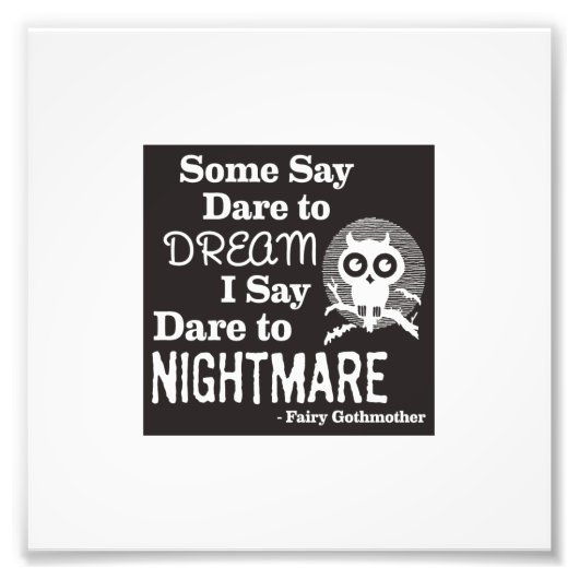 Fairy Gothmutter 'Dare to Nightmare' print Fotodruck (Vorne)
