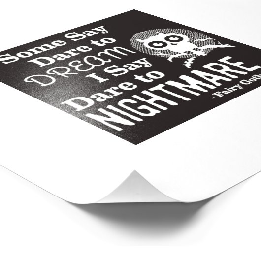 Fairy Gothmutter 'Dare to Nightmare' print Fotodruck (Ecke)