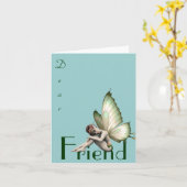 Fairy Greeting Card Karte (Gelbe Blume)